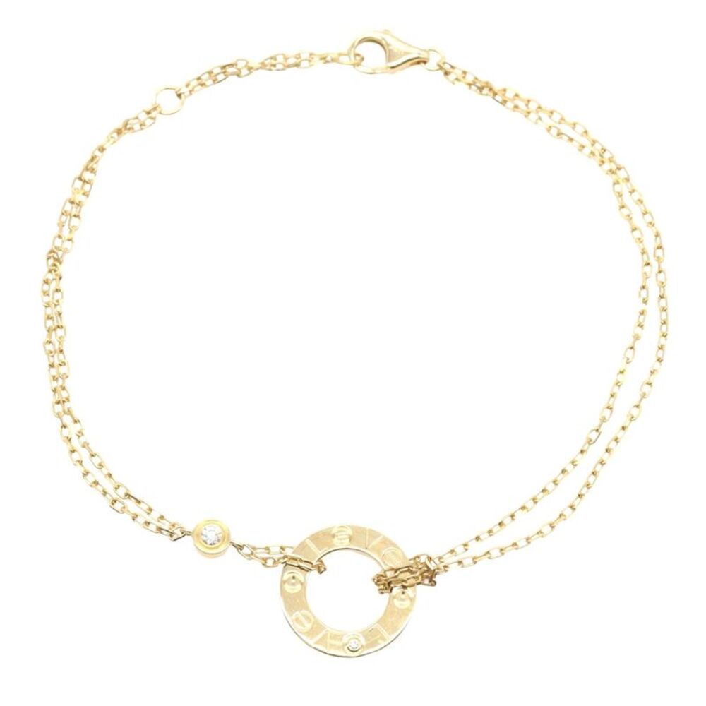 Cartier Love Circle Bracelet K18 YG Diamond